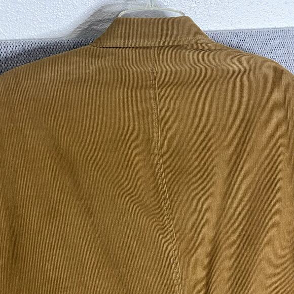 Eddie Bauer Corduroy Blazer Mens Large Khaki Brown Sport Coat Casual Party - Picture 9 of 12